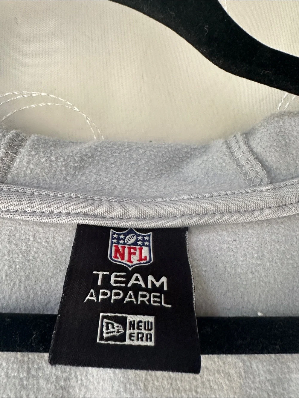 NFL Light Gray Dallas Cowboys Full-Zip Hoodie Jacket - Picture 4 of 5